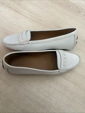 New Bottega Veneta Leather Woven-Trim Loafers Shoes 39.5 9 $1100